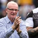Bristol Rovers manager Steve Evans applauds