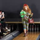 Models walked dressed up dogs down the runway at Chopova Lowena