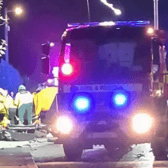 The scene of the crash