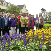 The Mayor of the City of Galway, Cllr Helen Ogbu pictured at the unveiling of the new memorial garden with Councillors Clodagh Higgins, Donal Lyons, John McDonagh, and Terry Flaherty and representatives from Féileacáin, Stillbirth and Neonatal Death Support Ireland; FirstLight; LMC Bereavement; A Little Lifetime Foundation; and The Miscarriage Association of Ireland.