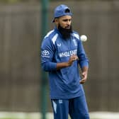 England’s Adil Rashid during a nets session in Southampton