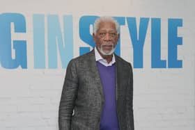 Morgan Freeman at the Ham Yard Hotel in London before attending a screening of Going in Style