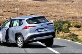 A vehicle which collided with one of the bridges in the Cashel area of Achill back in 2024.