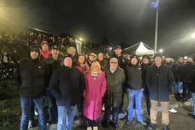 Donegal and Derry councillors along with Sinn Féin activists at Garvaghy Road