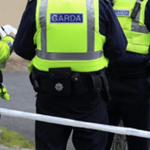 Galway at a taped off scene stock image