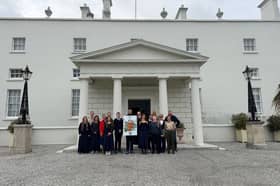 The students’ visit to Áras an Uachtaráin