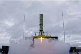 A 'hot fire' test of one of their rocket engines