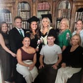 McCarthy family Left to right: Aisling, Moss, Saoirse, Caoimhe, Siobhán, Niamh, Ciara, Muiris, Meadbh