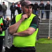Mohill manager Stephen Coy watches the action last Saturday Picture: Willie Donnellan