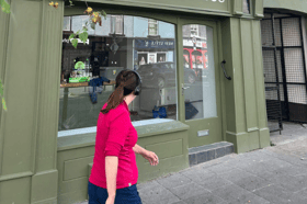 Outside Wagtail Coffee in Ballinasloe