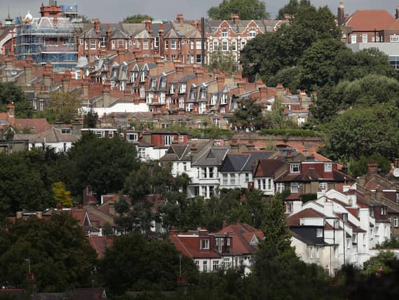 A view of houses
