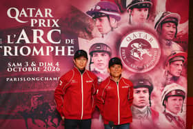 Yutaka Take (right) will be in Prix de l'Arc de Triomphe action one again