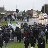 Protesters at the Garvaghy Road