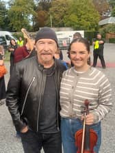 Carlow musician photographed with U2's The Edge