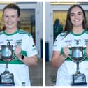 Portlaoise's Rebecca Keane and Emma Dunne at Monday's finals launch
