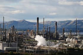 External view of the former Grangemouth oil refinery