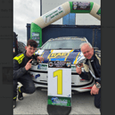 Conor Fogarty (left) with his navigator, Des Sherlock from Galway