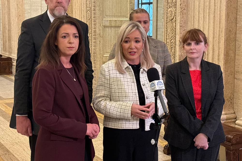 Michelle O'Neill and Sinn Fein colleagues