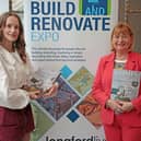 Longford Leader Media Specialist Jess McCaul and Longford Leader Advertising Executive Audrey Moorhead preparing for the 2026 Longford Leader Build & Renovate Expo 