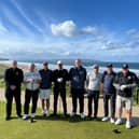 GB journalists at Portstewart Golf Club, with Joe Cruise, Tourism Ireland (left).  
