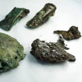 Bronze axeheads and a copper ingot from the Blyth Hoard