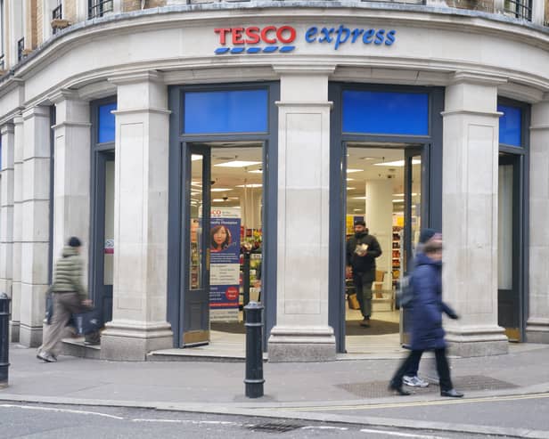 A general view of a Tesco store