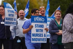 Irish Nurses and Midwives Organisation protest – Dublin