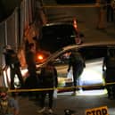 The scene of the shooting in New York