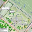 Drawing of the natural playground along with an overflow carpark, planned by Portlaoise GAA Club.