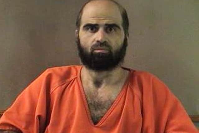 Nidal Malik Hasan is set to be executed by firing squad in December (Bell County Sheriff’s Department/AP)
