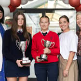 Jenny Williams (Principal), Maeve Walsh, Ava Connolly (Junior Masterchef), Róisín Hennessy (Deputy Principal)