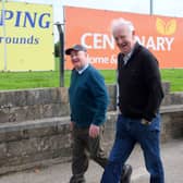  Club President Jimmy Looby & John Cooney taking part in the 24 hour walk Relay.
