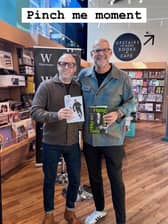 Clonmel author Pete Curtis with Harlan Coben 