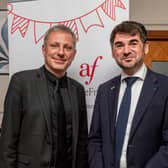 Pianist Maxime Vecchini with Dr Loic Guyon
