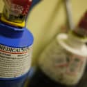 Nitrous Oxide gas cylinder as used in hospitals