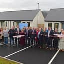 Minister Calleary performing the official opening yesterday. 