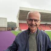 Ian Winship smiling at Broadwood Stadium