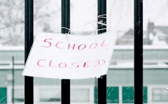 A generic school closed sign