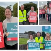 Striking workers in Kilkenny