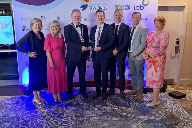Mary Harding (Kilkenny Older People's Council), Anne Marie Shortall (KCC), Cllr. Joe Malone (Cathaoirleach of Kilkenny County Council), Frank Stafford (KCC), Tommy Moore (KCC), Paul Moran (KCC), Mary O’Hanlon (Chairperson, Kilkenny Older People’s Council)