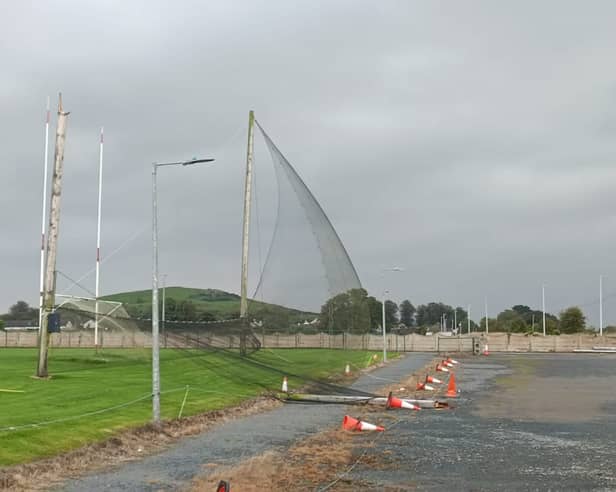 Ball nets and poles need to be urgently replaced at Kilteely-Dromkeen GAA’s pitch