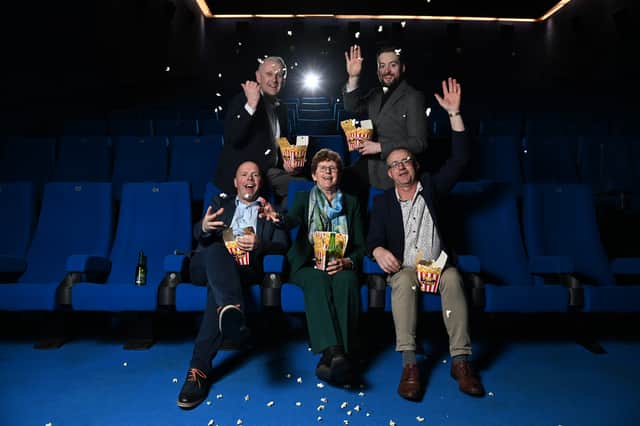   Five of The Street Bar’s owners – Bosco Ryan, Liam Carroll, John O'Dea, Marie Chavan, Noel O'Dea – at the Dublin Film Festival  