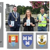 Niamh De Brún-Reid among first recipient of new Kilkenny Coats of Arms stamp