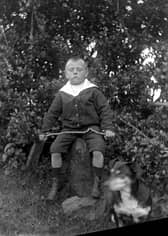 Ian Mc Causland, future proprietor of McCausland's store in Milford as a young boy in 1910. Courtesy of the Donegal County Museum McCausland Collection