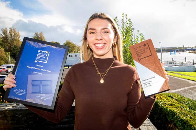 Dr Emily Wray, a Planner at Causeway Coast and Glens Borough Council who has been named Young Planner of the Year.
