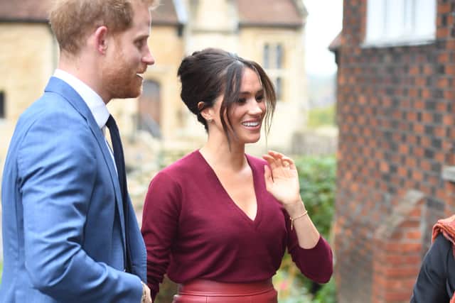 The Duke and Duchess of Sussex at Windsor Castle in 2019 (Jeremy Selwyn/Evening Standard/PA)
