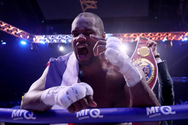 Daniel Dubois’ WBO world heavyweight title will be on the line at The O2 Arena (Richard Sellers/PA)