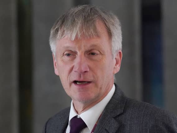 Ivan McKee making a speech