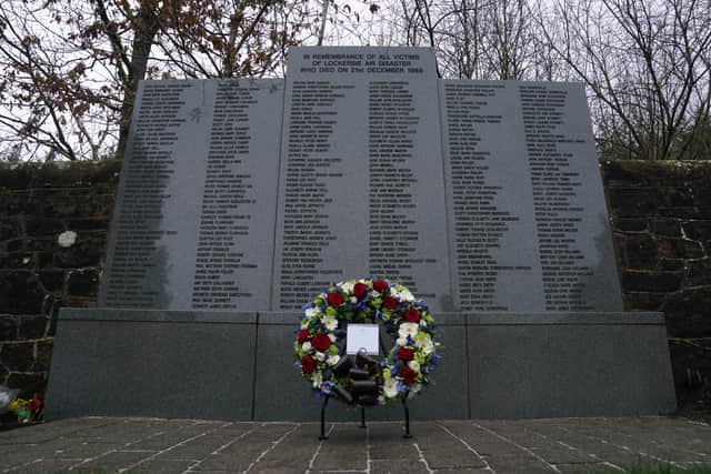 The Lockerbie Air Disaster Memorial (Andrew Milligan/PA)