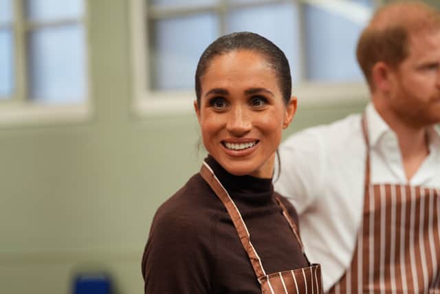 The Duchess of Sussex during a visit to Himmah Hub in Nottingham (Annabel Lee-Ellis/PA)